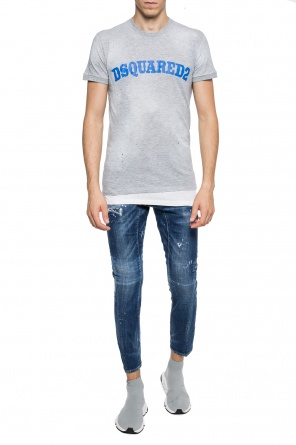 T-shirt with rips, zdjęcie 2 T-shirt with rips od Dsquared2